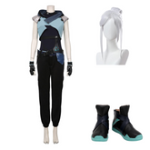 Jett aus Spiel Valorant Cosplay Kostüm Halloween Jumpsuit Karneval Kostüm